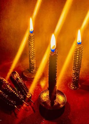 🕯️ «набір свічків з сажою з трих печей»  🔥відпал проклять і негативу