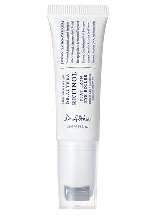 Ретиноловая сыворотка для области вокруг глаз с ролером-апликатором dr.althea retinol flat iron eye roller, 25 мл