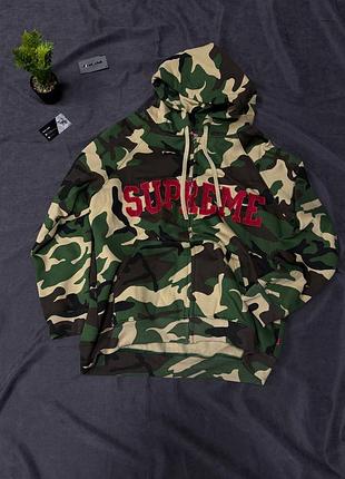 Zip hoodie supreme, соп худи суприм цвет камуфляж