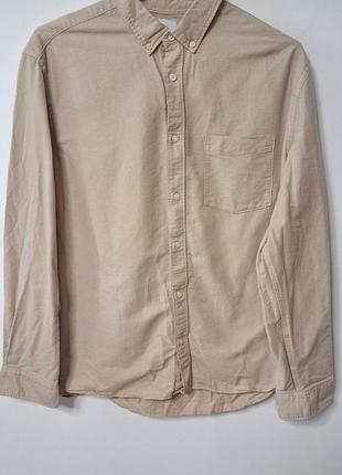 Рубашка рубашка мужская h&amp;m regular 100% cotton, размер xl.