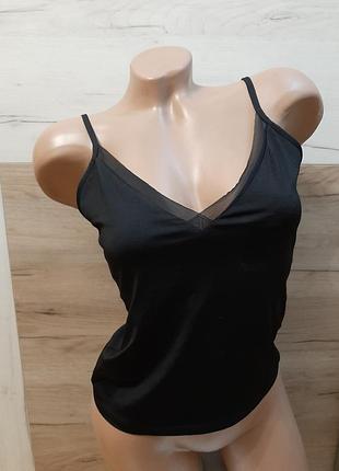 Базовая черная майка от zara