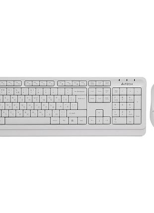 Беспроводной комплект клавиатура и мышь a4tech fg1012 2.4 ггц white (fg1012 white)