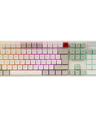 Клавиатура bloody b230n с rgb-подсветкой 104 клавиши white
