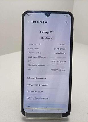 Мобільний телефон смартфон б/у samsung galaxy a24 sm-a245f 6/128gb