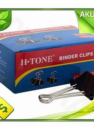 Ve биндер h-tone black 41 new version мм 12 шт черные для документов папки для бумаг n6w_ver