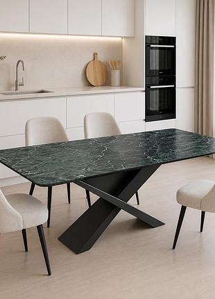 Стіл belfort 260*120*76 laminam verde alpi lucidato (5mm)
