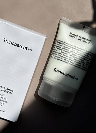 Transparent lab barrier restoring hydrating cream крем для обличчя