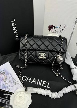 Chanel black silver