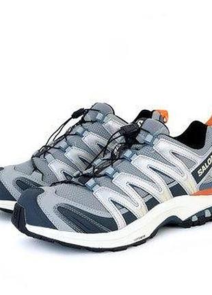 Женские кроссовки salomon xa pro 3d adv серые фирменные легкие кроссы для треккинга текстиль и кожа на весну лето саломон ха про а
