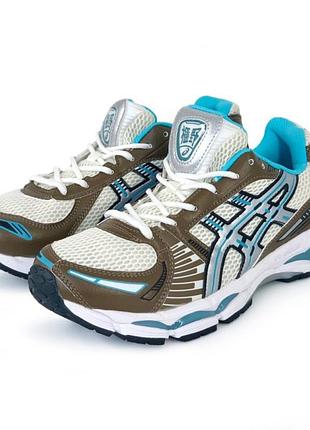 Жіночі кросівки asics gel-kayano коричневі спортивні шкіряні кроси для бігу легкі асікс гель каяно комфортне взуття на весну літо