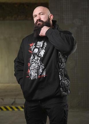 Теплая худи ghetto warrior нп4873