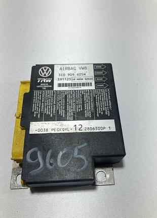 Блок управления airbag vw passat (b6) 2005-2010 3c0909605m