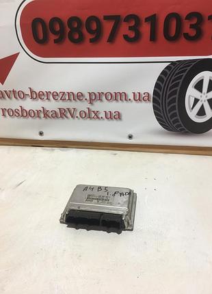 Блок управления двигателя audi a4 b5 1,8 adr 0261204183 , 8d0907557s