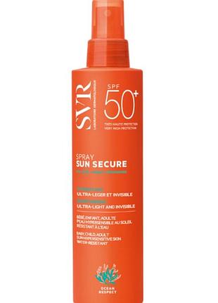 Svr sun secure spray spf50+ 200 мл солнцезащитный спрей