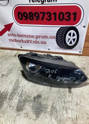 Vw polo v 5 6r передня права фара 6r1941008g дефект
