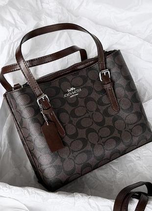 Женская сумка coach brown тр6932