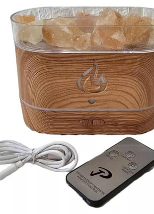 Зволожувач повітря з камінням aroma diffuser uv-1/ft-1928 з функцією зволоження ∙ настільна соляна лампа aroma diffuser