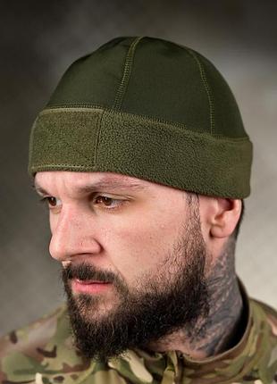 Флисовая шапка докерка олива вт6854