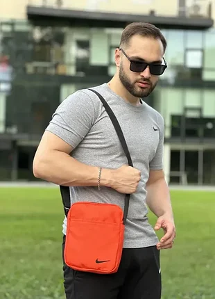 Nike сумка месенджер барсетка спорт помаранчева найк 2