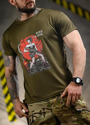 Тактическая футболка born of war oliva вт4721