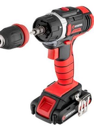 Шуруповерт акумуляторний intertool 18 в storm (wt-0317)