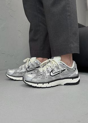 😍 кроссовки женские nike p-6000 silver