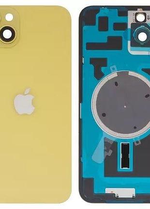 Задня кришка apple iphone 14, зі склом камери, yellow