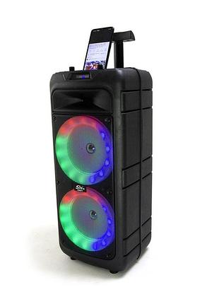 Портативная колонка zqs-8211 аккумуляторная музыкальная колонка акустическая система 40 вт