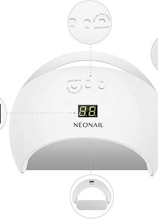 Led/uv лампа neonail 22w/48w для сушки гель-лака, нежная лаванда, дисплей, сенсор, новая
