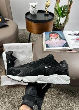 Мужские кроссовки nike air huarache black white
