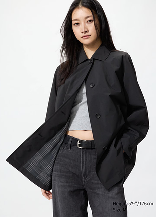 Однобортне коротке пальто вільного крою uniqlo