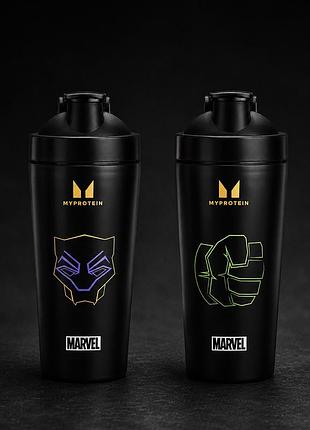 Сток. шейкер металлический myprotein black panther 750 мл