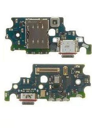 Шлейф samsung g996 galaxy s21 plus 5g конектора заряджання type-c, з sim-конектором, з мікрофоном, плата