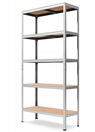 Стеллаж leobro premium 200 х 90 х 40 см, 175кг/полка, 5 полок (lb-r118)