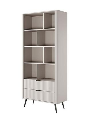 Стелаж perfect home ланте / lante 2s з 2 шухлядами і чорними ніжками беж (pfh-091173)