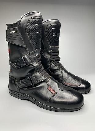 Шкіряні туристичні мотоботи vanucci vtb 12 100% оригінал (eur 44)