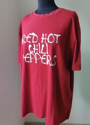 Футболка мужская вишневая red hot chili peppers xl размер
