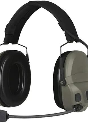 Активные наушники ops-core amp communication headset-connectorized. nfmi. верхний держатель. ranger green