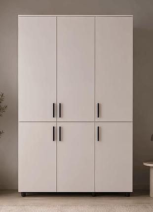 Шкаф для одежды doros торн кашемир 3 дсп (полки) 135х51.6х200 (drs-012058)