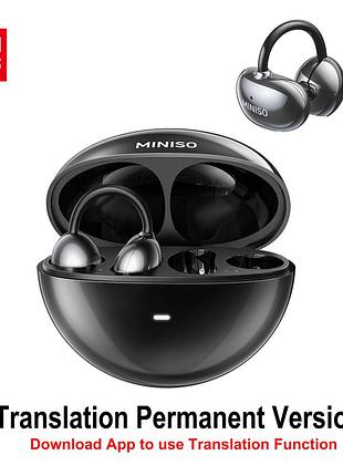 Беспроводные bluetooth наушники miniso ms192 tws с зарядным кейсом, черные, легкие б/в