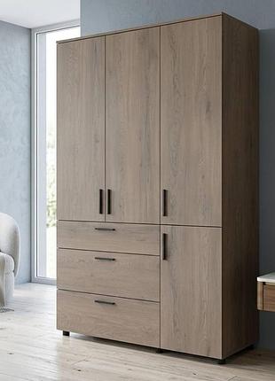 Шафа для одягу doros торн кремона канноло 3 дсп/3ш (полиці) 135х51.6х200 (drs-012068)