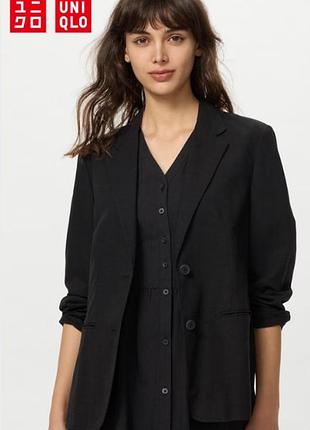 Піджак із суміші льону uniqlo