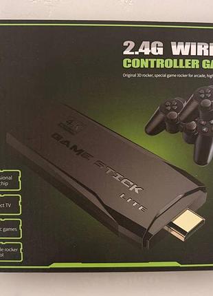 Ігрова консоль game stick (boyhom) 64g 10000 ігор + бездротові контролери