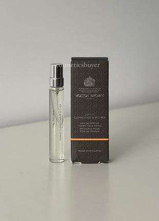 Molton brown sunlit clementine & vetiver eau de parfum 7.5 ml духи унісекс парфум свіжі цитрусові деревні парфуми парфумована вода