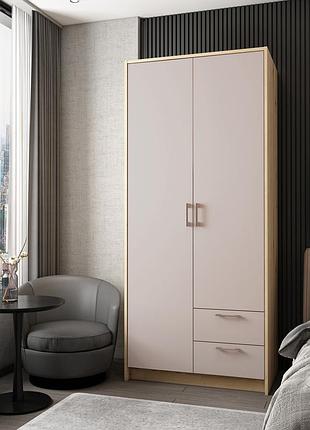 Шафа для одягу doros ронді дуб артизан/кашемір 2дсп 82х52х195 drs-011660 (80737805)