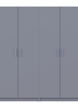 Шкаф для одежды doros промо серый 2+2 дсп 180х48х204 drs-011630 (80737766)