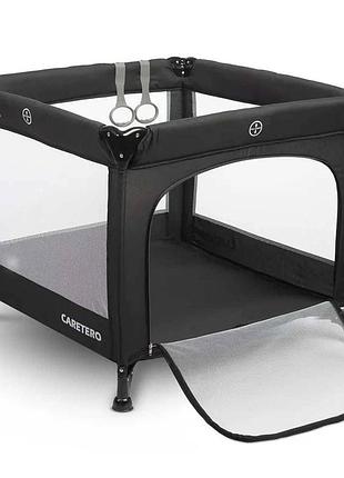 Дитячий манеж caretero quadra black