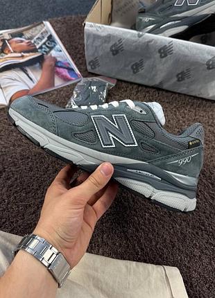 Чоловічі кросівки jjjjound x new balance 990v3 made in usa grey