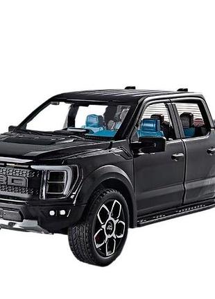 Масштабна модель автомобіля ford f-150 raptor 1:20. металева, інерційна машинка. звукові та світлові ефекти