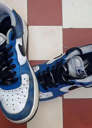 Кросівки nike air force 1 low "nike by you" (сині/білі/чорні) — розмір eur 39 (24.5 см)
